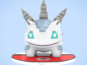 Pokemon Bulbasaur Steel Type Concept 3D 模型