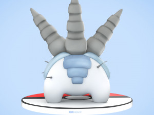 Pokemon Bulbasaur Steel Type Concept 3D 模型