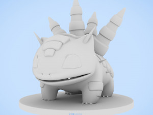 Pokemon Bulbasaur Steel Type Concept 3D 模型