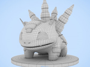 Pokemon Bulbasaur Steel Type Concept 3D 模型