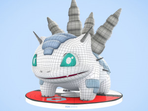 Pokemon Bulbasaur Steel Type Concept 3D 模型