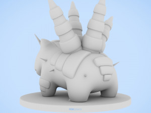 Pokemon Bulbasaur Steel Type Concept 3D 模型