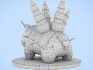 Pokemon Bulbasaur Steel Type Concept 3D 模型
