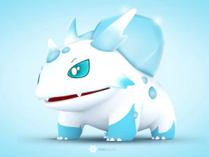 Концепція типу льоду Pokemon Bulbasaur 3D Модель