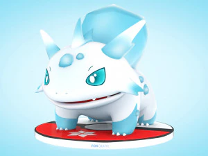 Pokemon Bulbasaur Ice Type Concept 3D Model