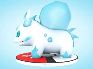 Pokemon Bulbasaur Ice Type Concept 3D Model