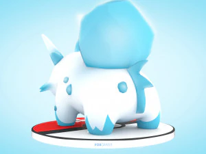 Pokemon Bulbasaur Ice Type Concept 3D Model