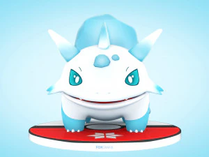 Pokemon Bulbasaur Ice Type Concept 3D Model