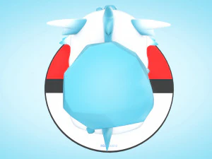 Pokemon Bulbasaur Ice Type Concept 3D Model