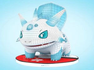 Pokemon Bulbasaur Ice Type Concept 3D Model