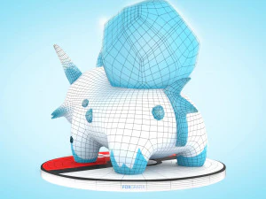 Pokemon Bulbasaur Ice Type Concept 3D Model
