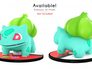 Pokemon Bulbasaur Ice Type Concept 3D Model