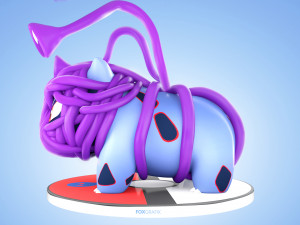 Pokemon Bulbasaur Ghost Type Concept 3D 模型