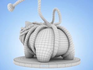 Concetto di tipo fantasma di Pokemon Bulbasaur Modello 3D