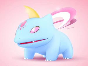 Концепція психічного типу Pokemon Bulbasaur 3D Модель