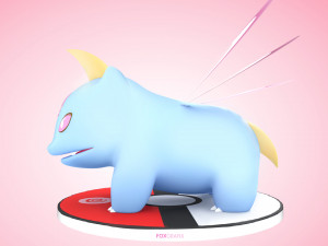Pokemon Bulbasaur Psychic Type Concept Modelo 3D