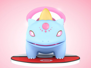 Pokemon Bulbasaur Psychic Type Concept Modelo 3D