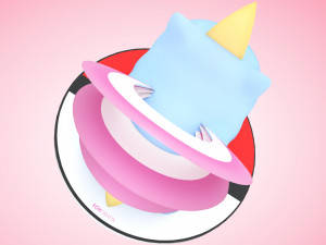 Pokemon Bulbasaur Psychic Type Concept Modelo 3D