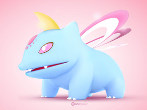 Pokemon Bulbasaur Psychic Type Concept Modelo 3D