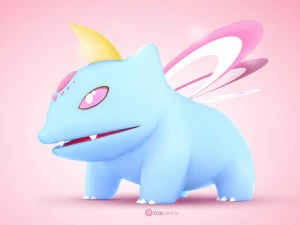 Pokemon Bulbasaur Psychic Type Concept 3D Model