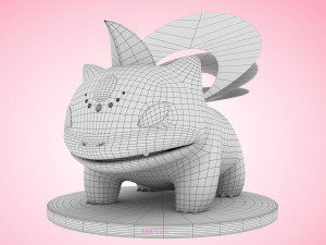 Pokemon Bulbasaur Psychic Type Concept Modelo 3D