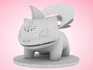 Pokemon Bulbasaur Psychic Type Concept 3D Model