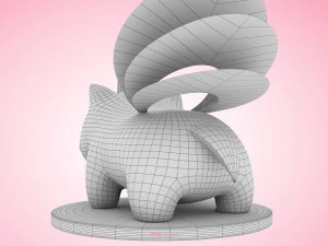 Pokemon Bulbasaur Psychic Type Concept 3D Model