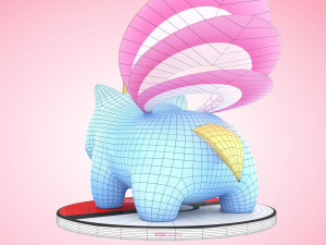 Pokemon Bulbasaur Psychic Type Concept Modelo 3D