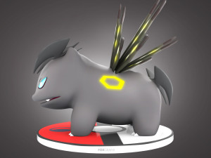 Pokemon Bulbasaur Dark Type Concept Modello 3D
