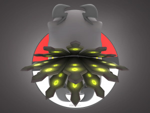 Pokemon Bulbasaur Dark Type Concept Modello 3D