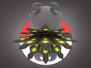 Pokemon Bulbasaur Dark Type Concept 3D Model