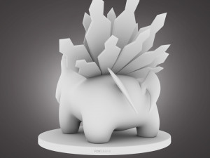 Pokemon Bulbasaur Dark Type Concept Modello 3D