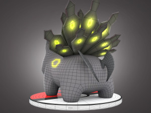 Pokemon Bulbasaur Dark Type Concept Modello 3D