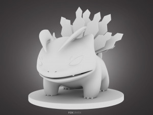 Pokemon Bulbasaur Dark Type Concept Modello 3D