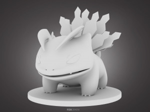 Pokemon Bulbasaur Dark Type Concept Modello 3D