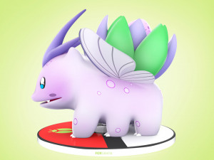 Pokemon Bulbasaur Bug Type Concept 3D Model