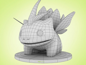 Pokemon Bulbasaur Bug Type Concept 3D Model