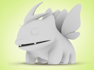 Pokemon Bulbasaur Bug Type Concept 3D Model