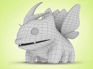 Pokemon Bulbasaur Bug Type Concept 3D Model