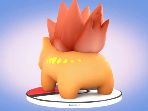Konsep Tipe Naga Pokemon Bulbasaur Model 3D