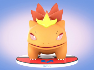 Pokemon Bulbasaur Dragon Type Concept Modelo 3D