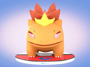 Konsep Tipe Naga Pokemon Bulbasaur Model 3D