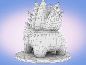 Konsep Tipe Naga Pokemon Bulbasaur Model 3D