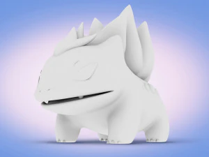 Konsep Tipe Naga Pokemon Bulbasaur Model 3D