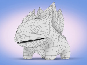 Pokemon Bulbasaur Dragon Type Concept Modelo 3D