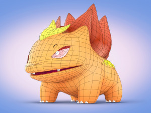 Pokemon Bulbasaur Dragon Type Concept Modelo 3D
