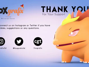 Konsep Tipe Naga Pokemon Bulbasaur Model 3D