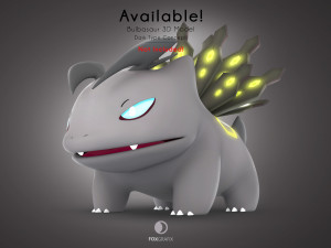 Pokemon Bulbasaur Dragon Type Concept Modelo 3D
