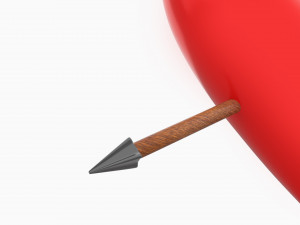 Heart With Arrow 3D 모델