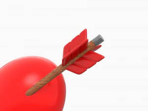 Heart With Arrow 3D Model